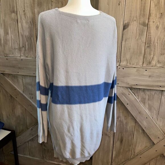 Southern Shirt Cotton Sweater V Neck - Picture 2 of 7